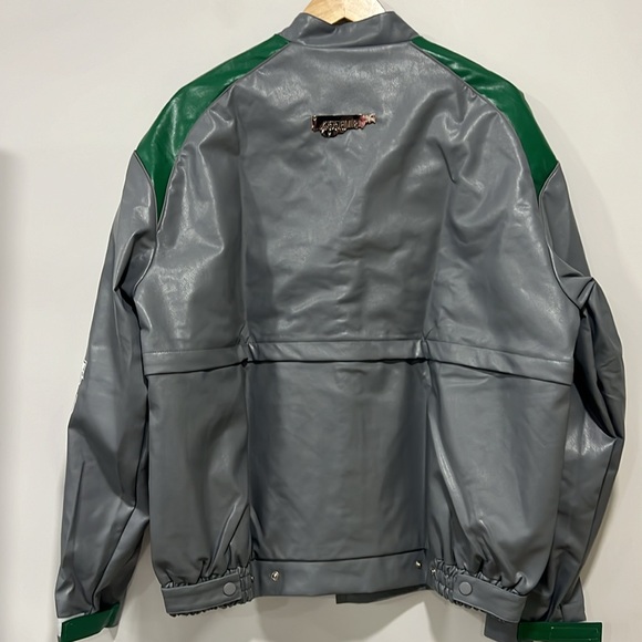 Men’s Vintage Style Class Of 1987 Varsity Jacket Detach Lower Half AEL Gray M - Picture 2 of 11